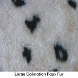 Large Dalmation Faux Fur